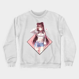 Cute Anime Girl Crewneck Sweatshirt